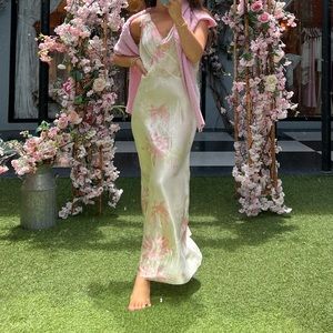 LoveShackFancy vintage slip dress